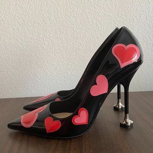 Prada pumps heels with heart